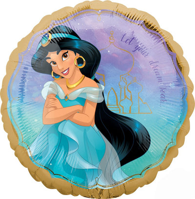 Aladdin Jasmine Once Upon A Time Disney Princess Round Foil Balloon