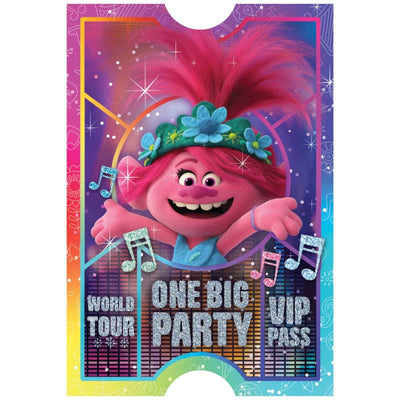 Trolls World Tour VIP Postcard Invitations 8 Pack