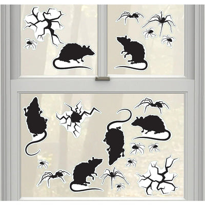Halloween Rats, Bugs & Cracks Wall Grabber Decorations