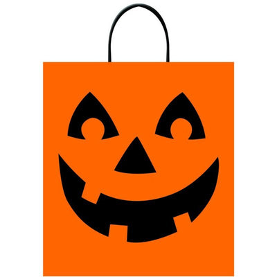 Halloween Pumpkin Jack-O'-Lantern Deluxe Treat Loot Favour Bag 1 Each