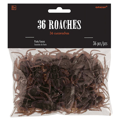Halloween Cockroaches Plastic Party Favours 36 Pack