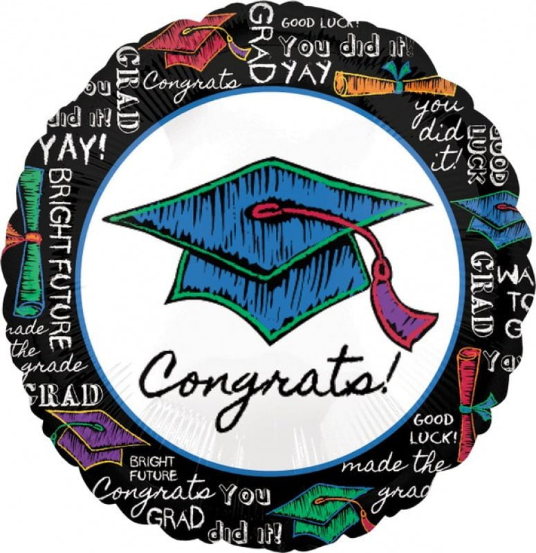 Graduation Congrats You Did It Grad Round Foil Balloon
