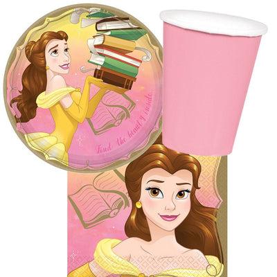 Disney Princess Once Upon A Time Belle 8 Guest Tableware Party Pack