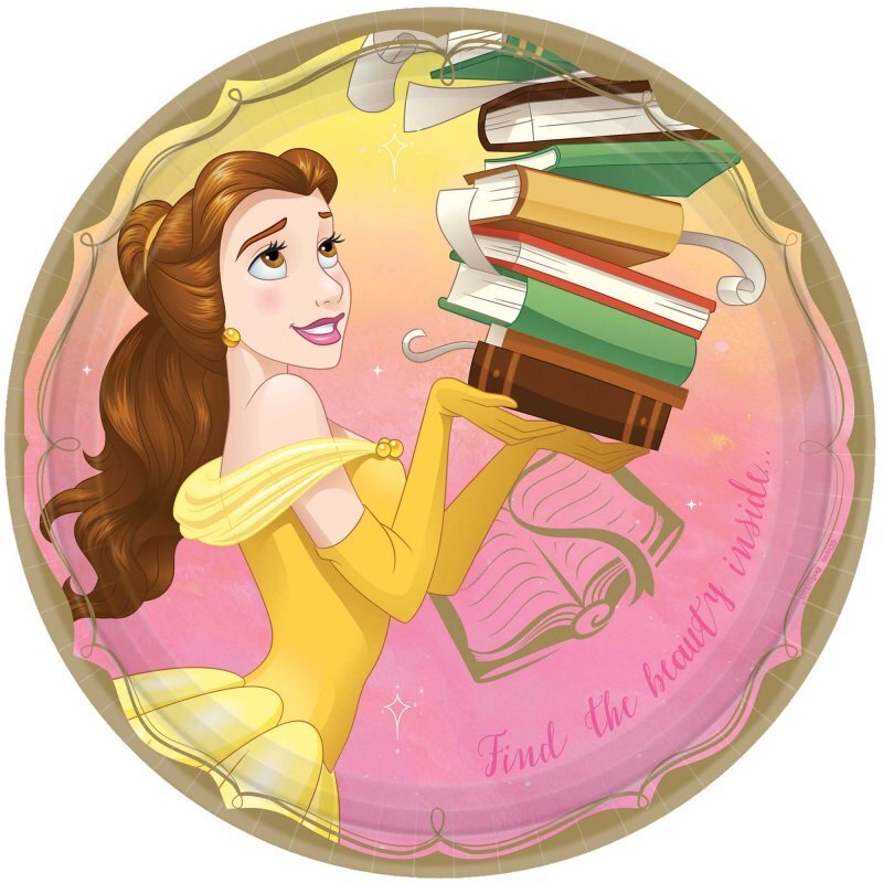 Disney Princess Once Upon A Time Belle 8 Guest Tableware Party Pack