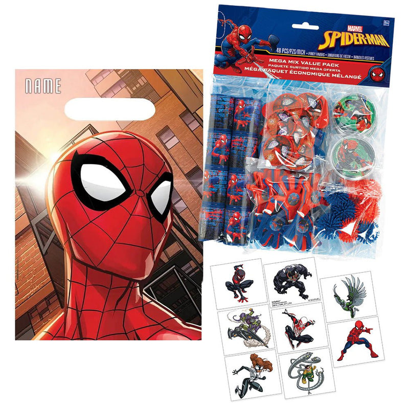 Spiderman 8 Guest Loot Bag Party Pack