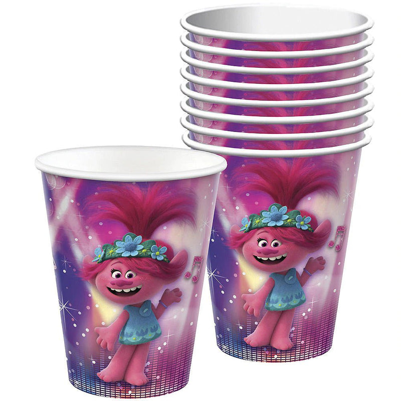 Disney Trolls World Tour 8 Guest Small Tableware Party Pack