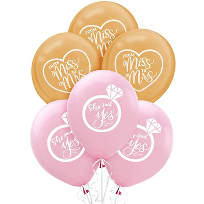 Wedding Miss to Mrs/ She Said Yes Balloon Party Pack