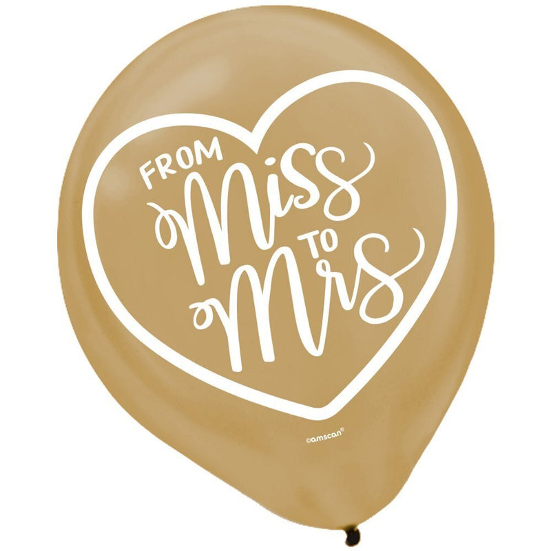 Wedding Miss to Mrs/ She Said Yes Balloon Party Pack