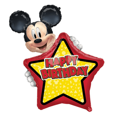 Mickey Mouse Forever Happy Birthday Personalized SuperShape Foil Balloon