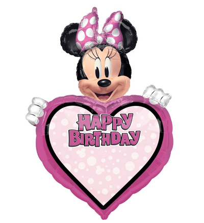 Minnie Mouse Forever Happy Birthday SuperShape Personalized Balloon