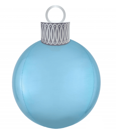 Christmas Pastel Blue Orbz Ornament Foil Balloon Kit