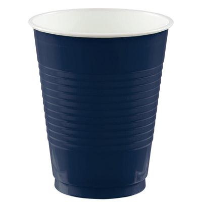 Navy Blue Party Supplies Plastic Cups 50 Pack