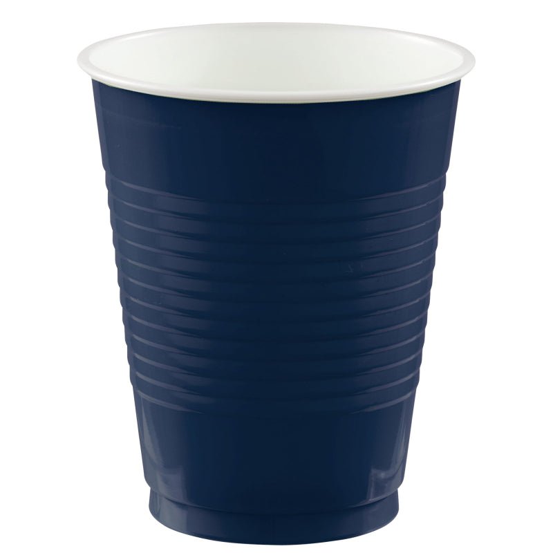 Navy Blue Party Supplies Plastic Cups 50 Pack