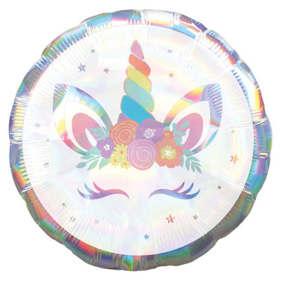 Unicorn Party Iridescent Jumbo Holographic Balloon