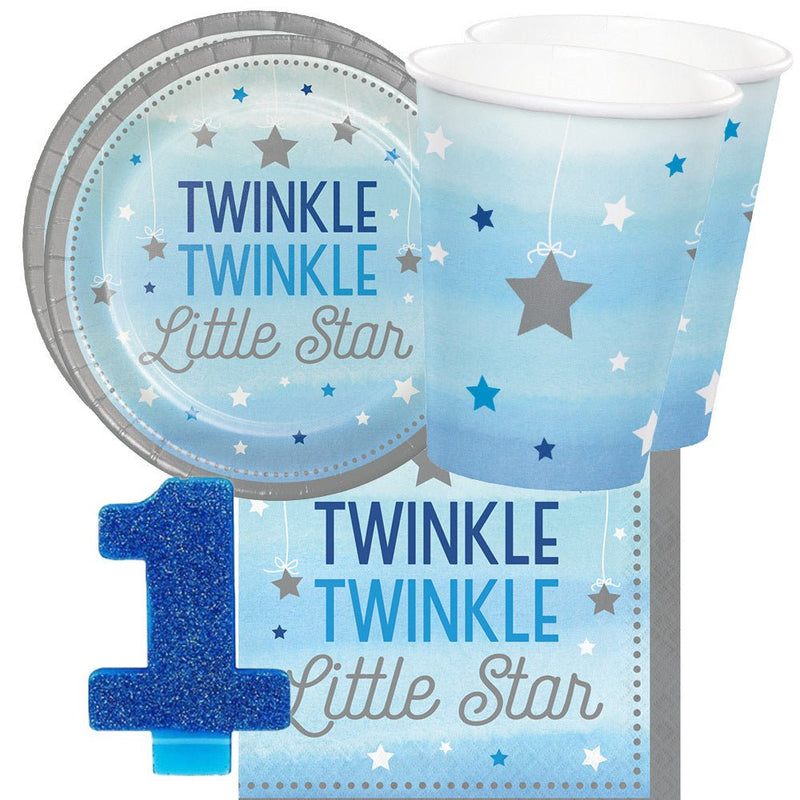 Twinkle Twinkle Little Star Boy 16 Guest Tableware Pack