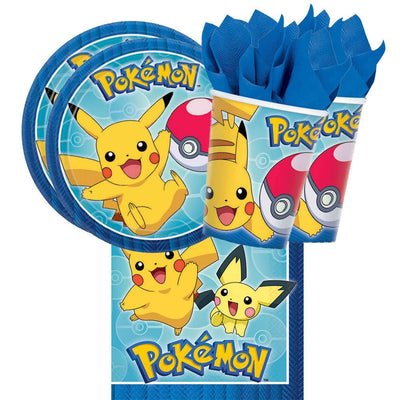 Pokemon Pikachu 16 Guest Tableware Party Pack