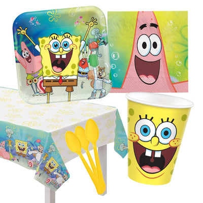 Spongebob 8 Guest Deluxe Tableware Party Pack