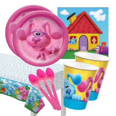 Blues Clues Magenta 16 Guest Deluxe Tableware Pack