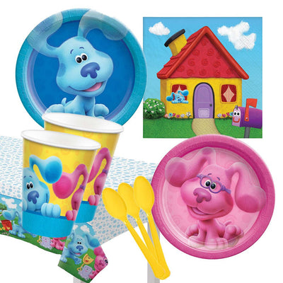Blues Clues Blue & Magenta 16 Guest Deluxe Tableware Pack