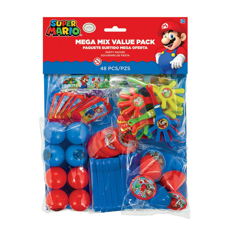 Super Mario Brothers 8 Guest Kraft Favour Bag Party Pack