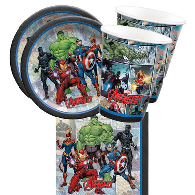 Marvel Avengers 16 Guest Small Tableware Party Pack