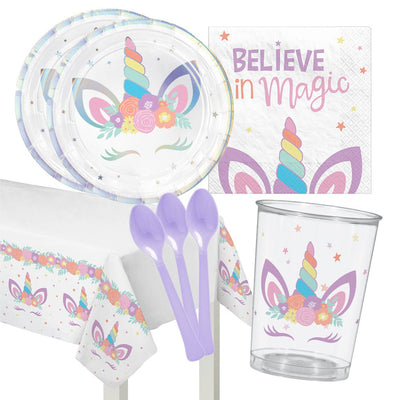 Unicorn 16 Guest Deluxe Tableware Pack