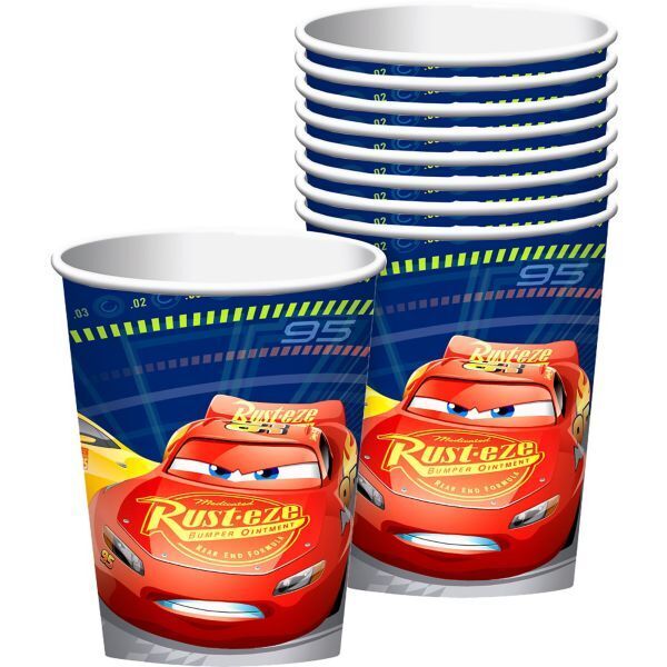 Disney Cars 8 Guest Large Deluxe Tableware Party Pack