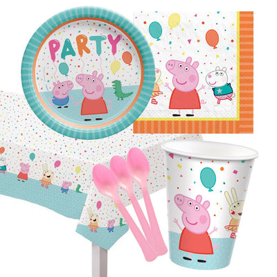 Peppa Pig 8 Guest Deluxe Tableware Party Pack