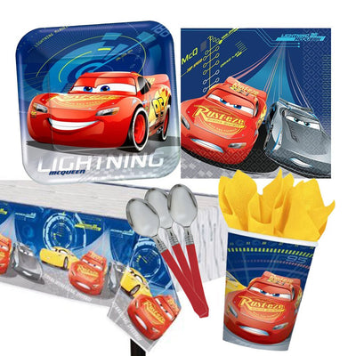 Disney Cars 8 Guest Large Deluxe Tableware Pack