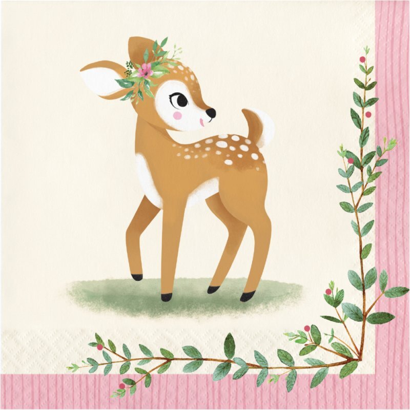 Deer Little One- 8 Guest Deluxe Tableware Party Pack