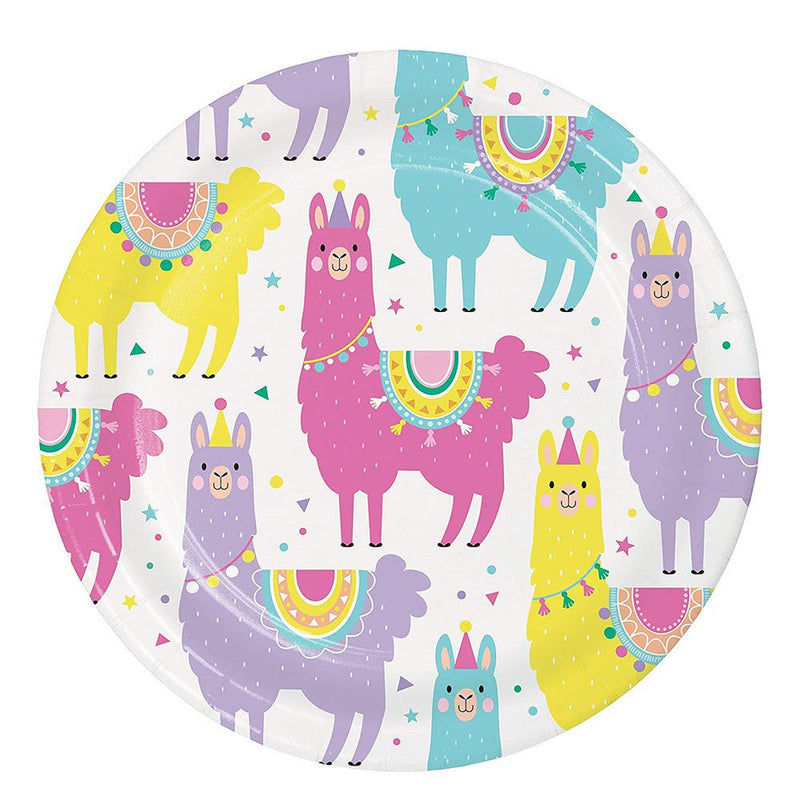 Llama Party 16 Guest Small Deluxe Tableware Pack