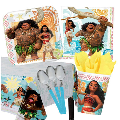 Disney Moana- 8 Guest Deluxe Tableware Party Pack