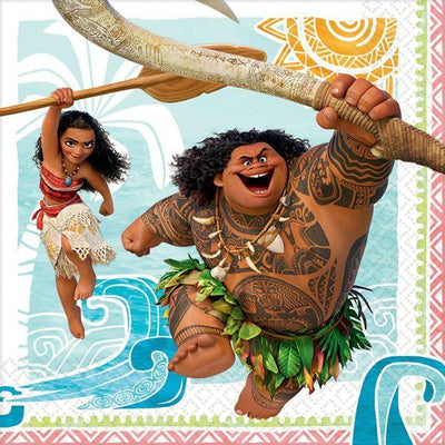Disney Moana- 16 Guest Deluxe Tableware Party Pack