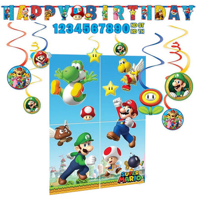 Super Mario Brothers Birthday Decorating Party Pack