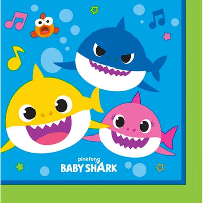 Baby Shark 8 Guest Small Deluxe Tableware Party Pack
