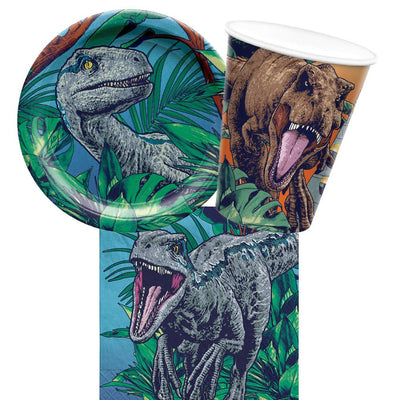 Dinosaur Jurassic World Dominion 8 Guest Small Tableware Party Pack