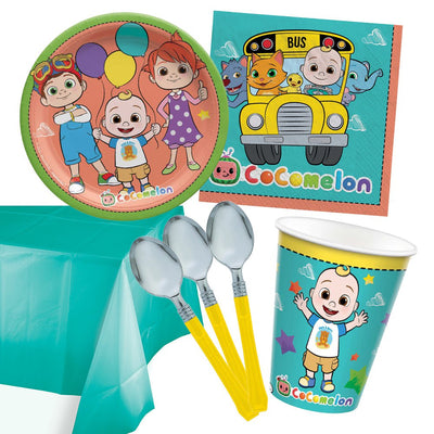 Cocomelon- 8 Guest Deluxe Tableware Pack