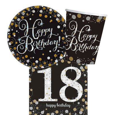 18th Birthday Sparkling Celebration 8 Guest Party Pack