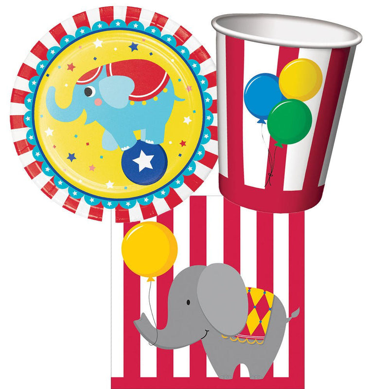 Circus Happy Birthday 8 Guest Party Pack