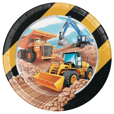 Construction 16 Guest Large Deluxe Tableware Party Pack