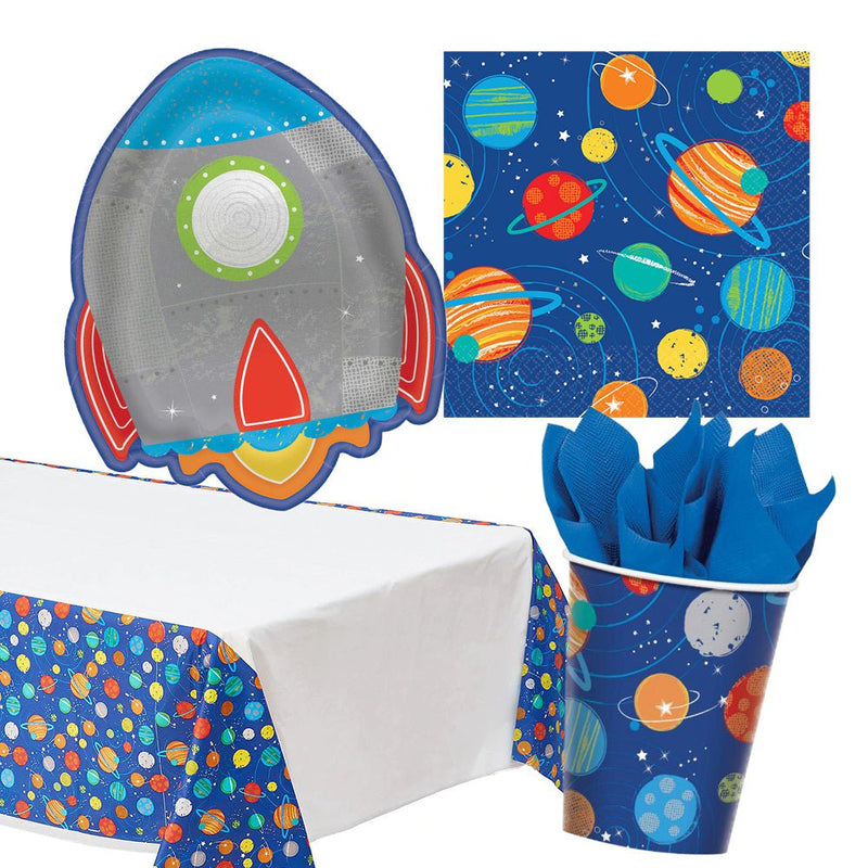 Space Blast Off 8 Guest Tableware Party Pack