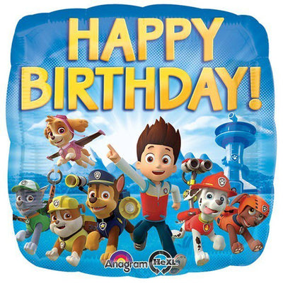 Paw Patrol Birthday Balloon Party Pack With Balloon Weight 