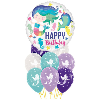 Mermaid Happy Birthday Balloon Party Pack