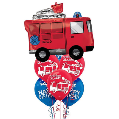 Fire Fighter Fire Truck Balloon Party Pack
