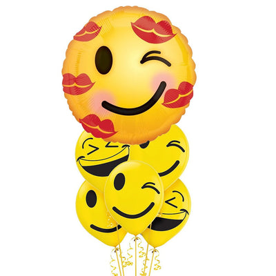 Valentine's Day Kisses Emoji Balloon Party Pack