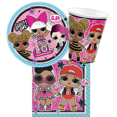 LOL Surprise Dolls Together 4EVA 8 Guest Tableware Party Pack