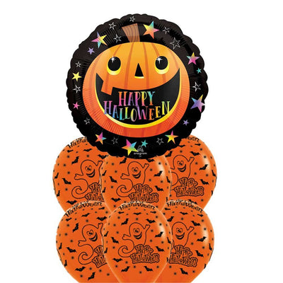 Happy Halloween Smiley Pumpkin Balloon Party Pack