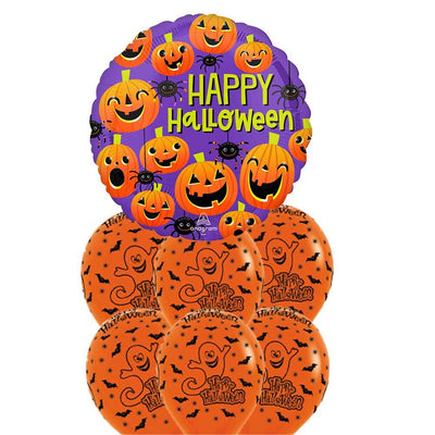 Happy Halloween Spiders Pumpkins & Ghosts Balloon Party Pack