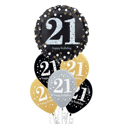 21st Birthday Sparkling Celebration Balloon Party Pack