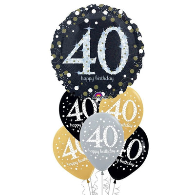 40th Birthday Sparkling Celebration Balloon Party Pack